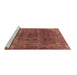 Sideview of Machine Washable Oriental Brown Industrial Rug, wshurb1738brn