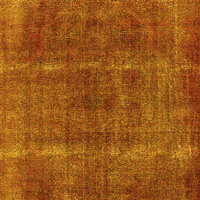 Machine Washable Oriental Yellow Industrial Rug, wshurb1738yw