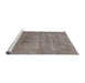 Sideview of Machine Washable Industrial Modern Puce Purple Rug, wshurb1739