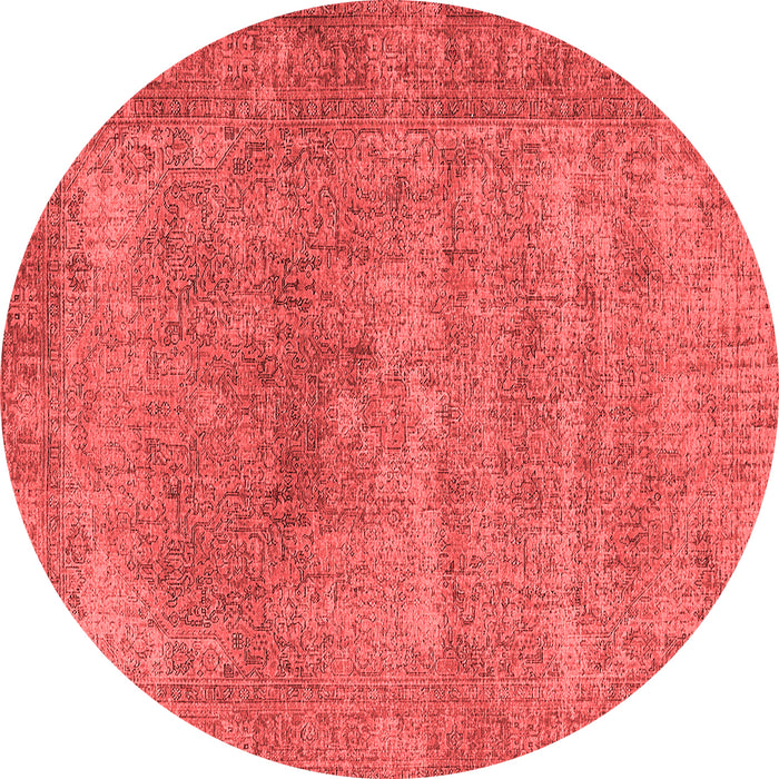 Machine Washable Oriental Red Industrial Rug, wshurb1739red
