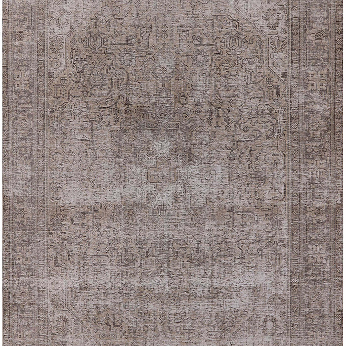 Mid-Century Modern Puce Purple Oriental Rug, urb1739