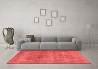 Machine Washable Oriental Red Industrial Rug, wshurb1739red