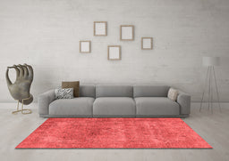 Industrial Red Washable Rugs