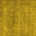 Square Oriental Yellow Industrial Rug, urb1739yw