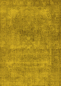 Oriental Yellow Industrial Rug, urb1739yw