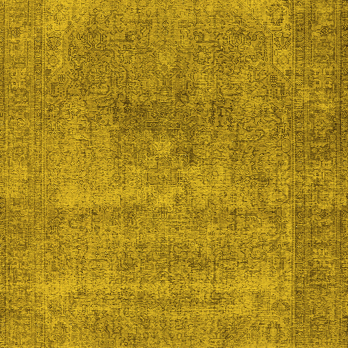 Oriental Yellow Industrial Rug, urb1739yw