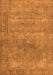 Machine Washable Oriental Orange Industrial Area Rugs, wshurb1739org