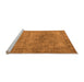 Sideview of Machine Washable Oriental Orange Industrial Area Rugs, wshurb1739org