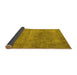 Sideview of Oriental Yellow Industrial Rug, urb1739yw