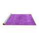 Sideview of Machine Washable Oriental Purple Industrial Area Rugs, wshurb1739pur