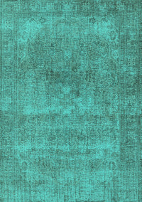 Oriental Turquoise Industrial Rug, urb1739turq