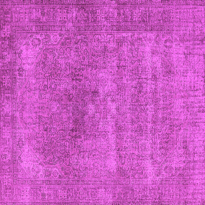 Square Oriental Pink Industrial Rug, urb1739pnk