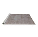 Sideview of Machine Washable Industrial Modern Rose Dust Purple Rug, wshurb1740