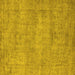 Square Oriental Yellow Industrial Rug, urb1740yw