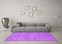 Machine Washable Oriental Purple Industrial Rug, wshurb1740pur