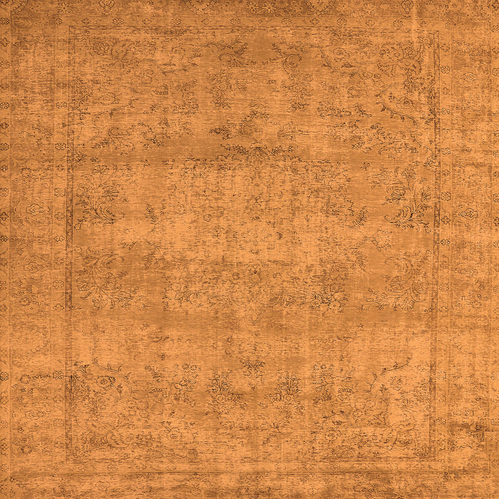 Square Oriental Orange Industrial Rug, urb1740org