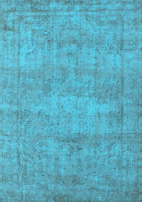 Oriental Light Blue Industrial Rug, urb1740lblu