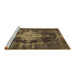 Sideview of Machine Washable Oriental Brown Industrial Rug, wshurb1741brn