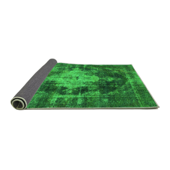 Sideview of Oriental Green Industrial Rug, urb1741grn
