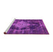 Sideview of Machine Washable Oriental Pink Industrial Rug, wshurb1741pnk