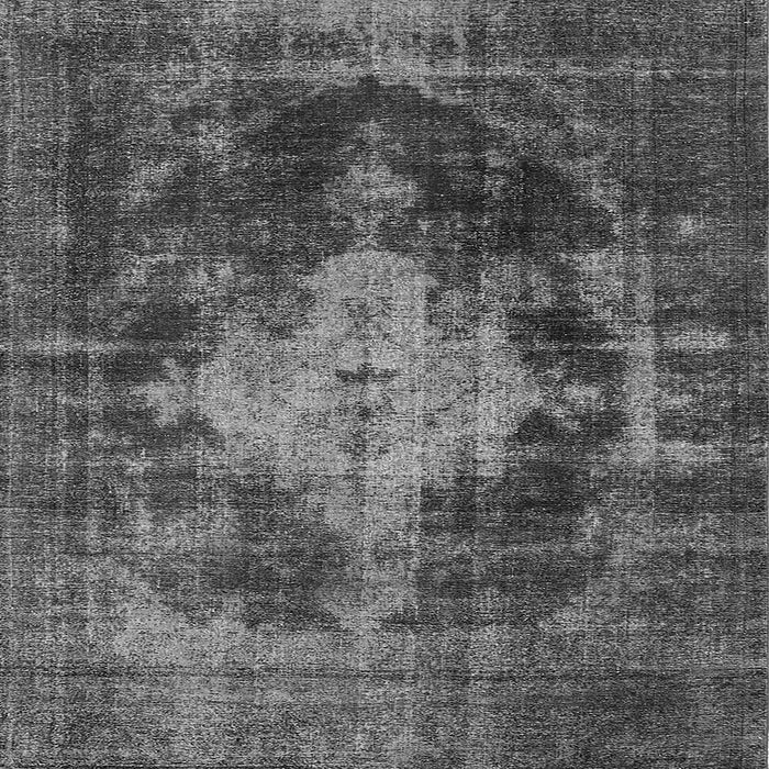 Square Machine Washable Oriental Gray Industrial Rug, wshurb1741gry