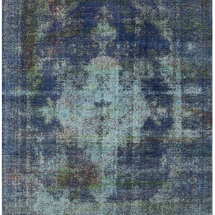 Mid-Century Modern Light Slate Gray Oriental Rug, urb1741