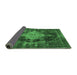 Sideview of Oriental Emerald Green Industrial Rug, urb1741emgrn