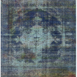 Square Machine Washable Industrial Modern Light Slate Gray Rug, wshurb1741