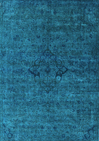 Oriental Light Blue Industrial Rug, urb1742lblu