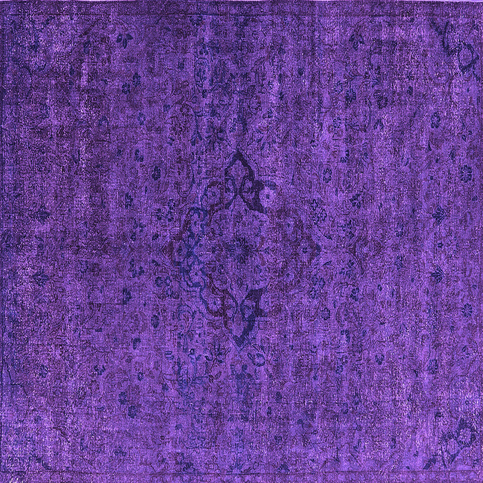 Square Oriental Purple Industrial Rug, urb1742pur