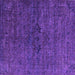 Square Oriental Purple Industrial Rug, urb1742pur