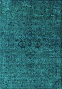 Oriental Turquoise Industrial Rug, urb1742turq