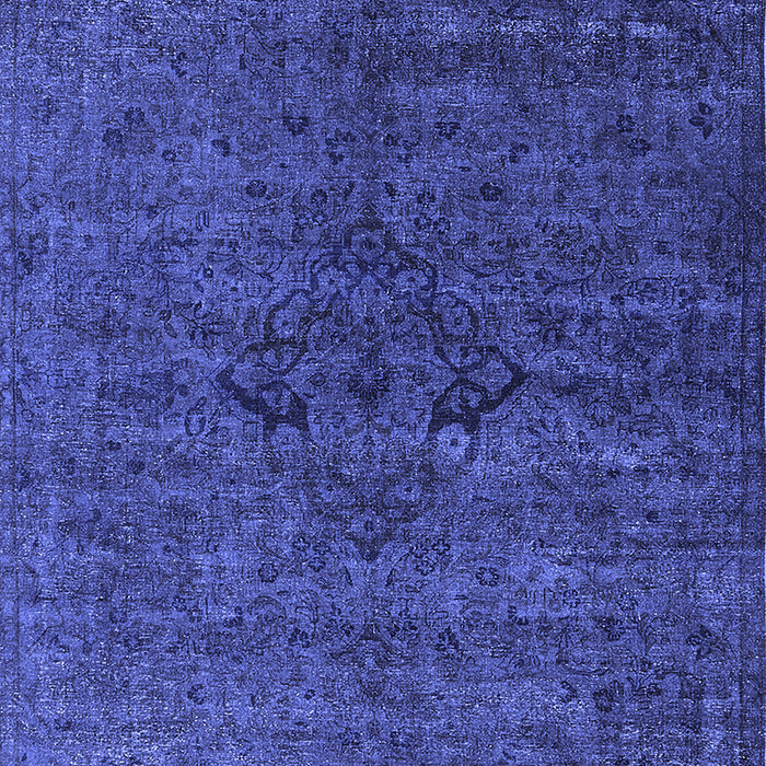 Machine Washable Oriental Blue Industrial Rug, wshurb1742blu