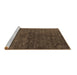 Sideview of Machine Washable Oriental Brown Industrial Rug, wshurb1742brn