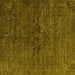 Square Oriental Yellow Industrial Rug, urb1742yw