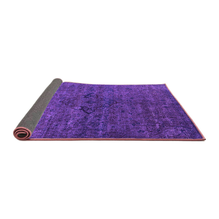 Sideview of Oriental Purple Industrial Rug, urb1742pur