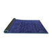 Sideview of Oriental Blue Industrial Rug, urb1742blu