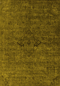 Oriental Yellow Industrial Rug, urb1742yw