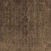 Square Oriental Brown Industrial Rug, urb1742brn