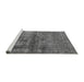 Sideview of Machine Washable Oriental Gray Industrial Rug, wshurb1743gry