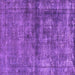 Square Oriental Purple Industrial Rug, urb1743pur