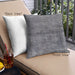 Front View of Mid-Century Modern Urban Square Gunmetal Gray Throw Pillow, 18 inch by 18 inch, pwurb1743