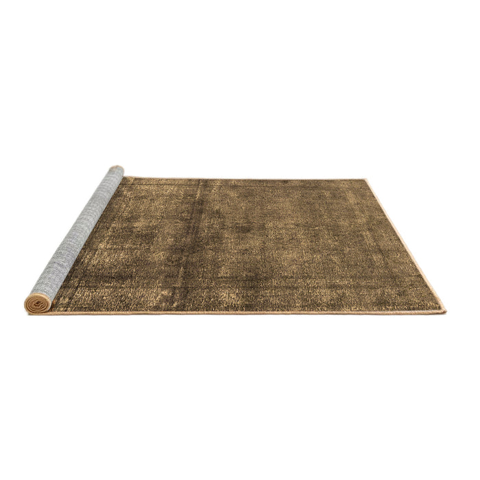 Sideview of Machine Washable Oriental Brown Industrial Rug, wshurb1743brn