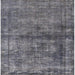 Square Machine Washable Industrial Modern Gunmetal Gray Rug, wshurb1743