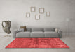 Industrial Red Washable Rugs