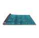 Sideview of Oriental Light Blue Industrial Rug, urb1743lblu