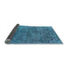 Sideview of Oriental Light Blue Industrial Rug, urb1744lblu