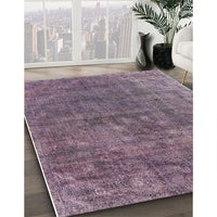 Mid-Century Modern Purple Oriental Rug, urb1744