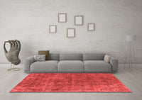 Machine Washable Oriental Red Industrial Rug, wshurb1744red