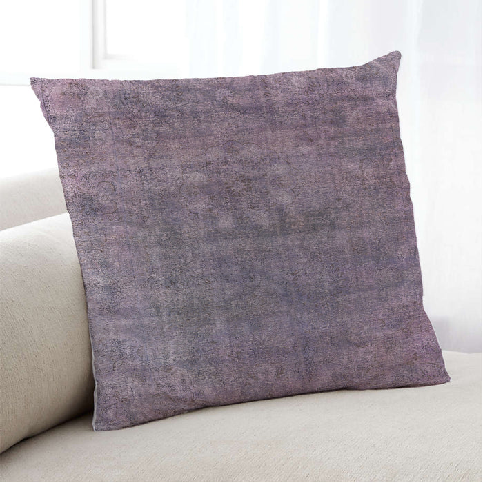 Lifestyle Image of Mid-Century Modern Urban Square Purple Throw Pillow, 18 inch by 18 inch, pwurb1744